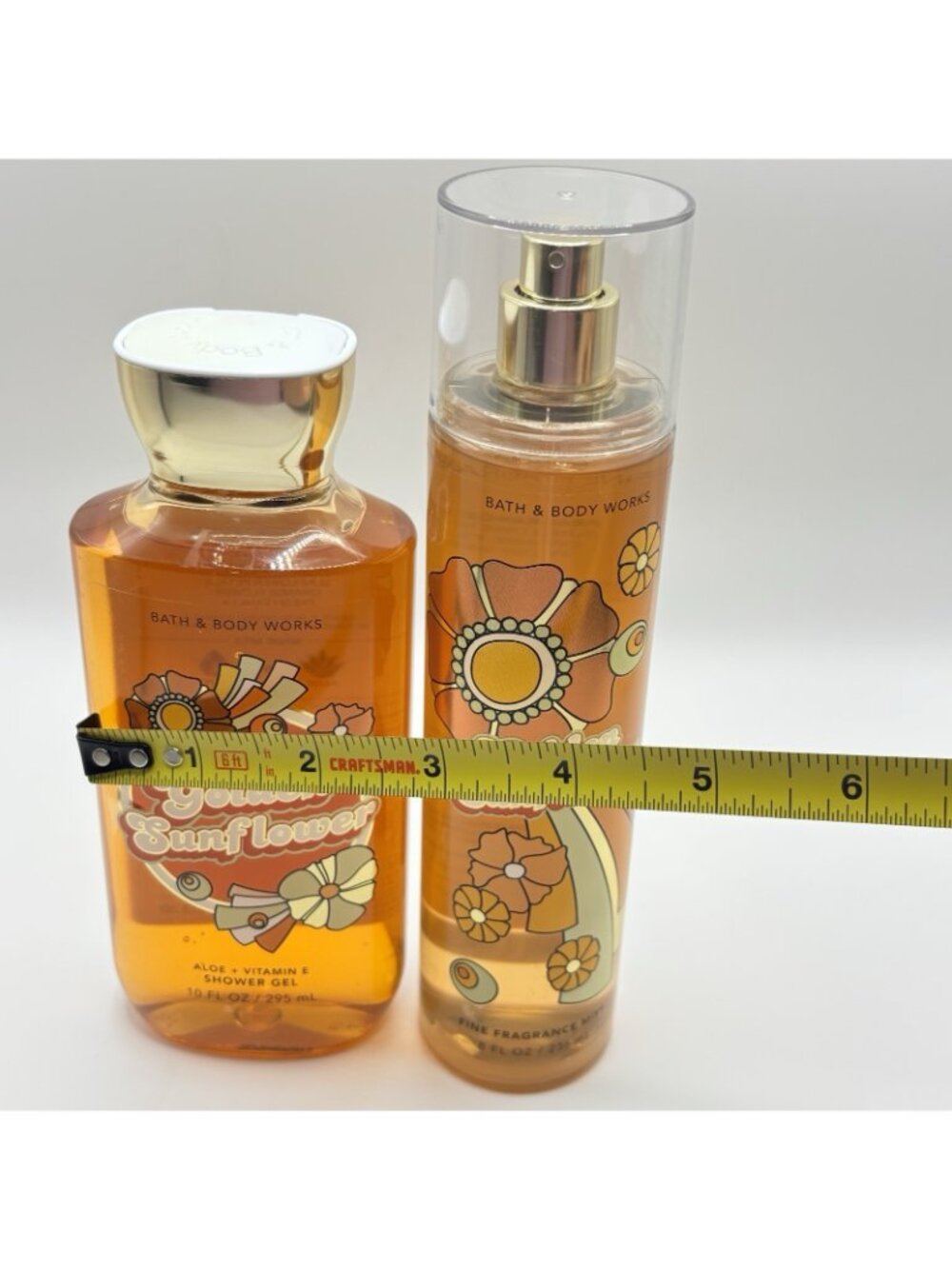 Bath & Body Works Golden Sunflower Fine Fragrance Mist & Shower Gel Set Retro - Picture 14 of 15